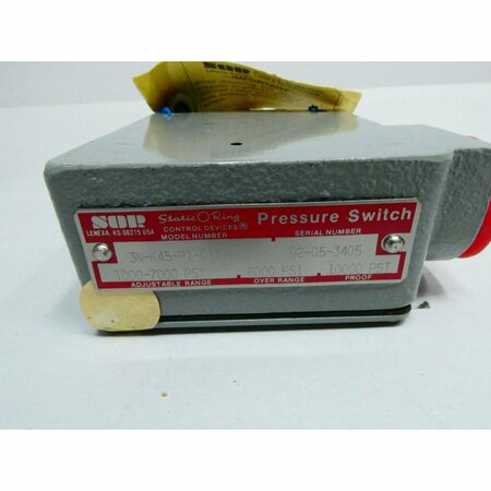 Sor 1/4IN 1000-7000PSI PRESSURE SWITCH 3N-K45-P1-D1A